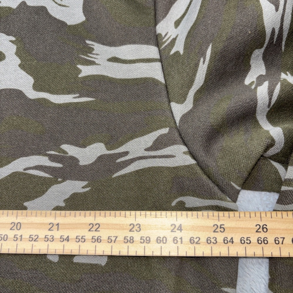 Puma Logo Graphic Sweatshirt Camo Camouflage Womens Med Oversized Hoodie - Picture 3 of 7